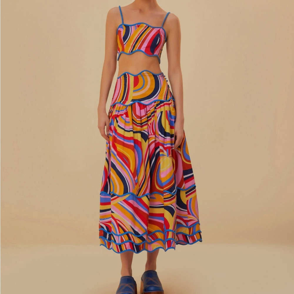 Farm Rio Colorwaves Two-Piece Set xxs